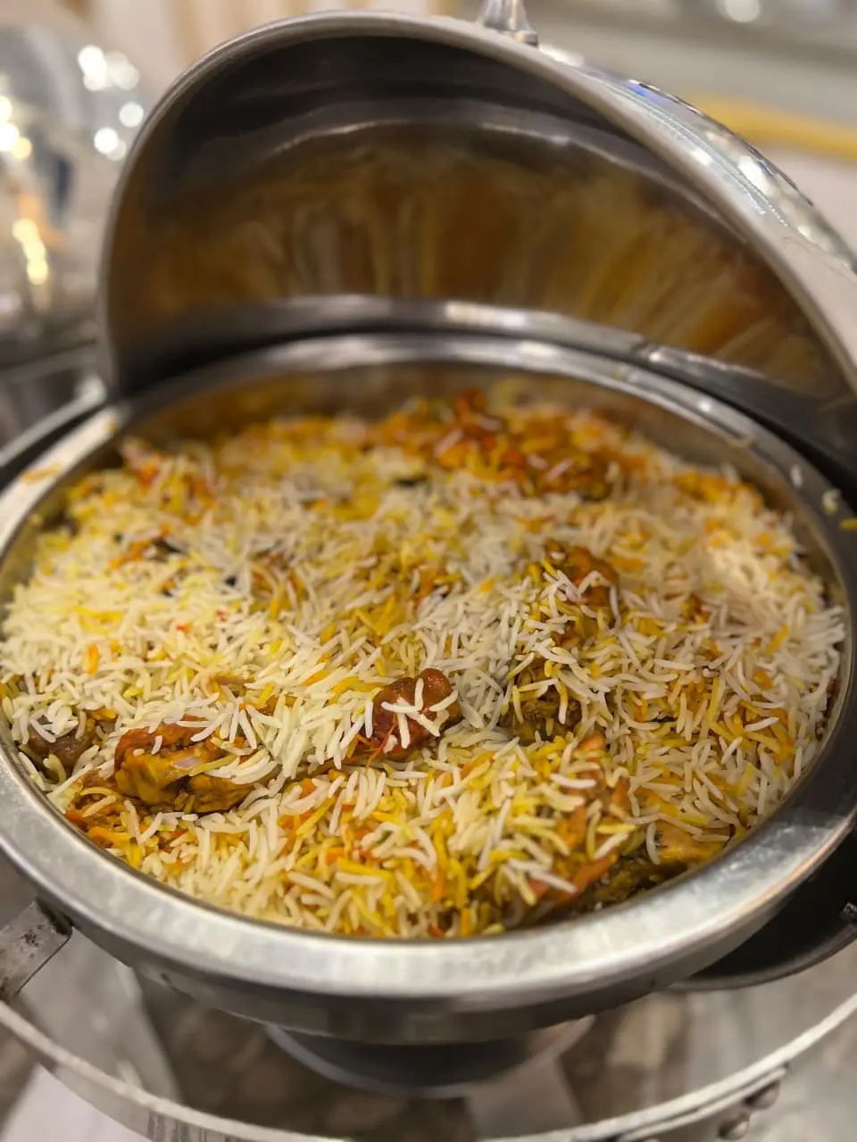 Chicken Raseeli Biryani - slow-cooked beef layered rice